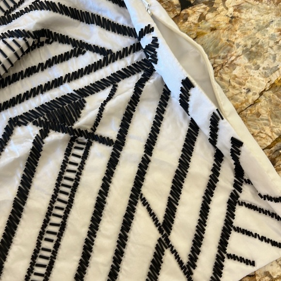 Decorative Pillows case , sham .white silk & black beats. - Picture 6 of 6